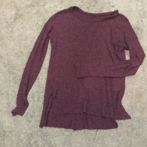 Burgundy cozy long sleeve shirt